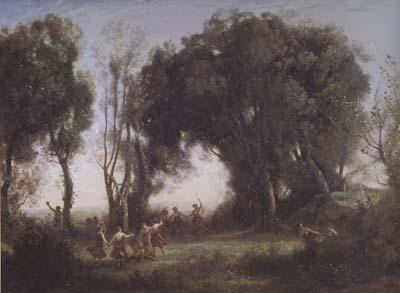 Jean Baptiste Camille  Corot Une matinee (mk11) Sweden oil painting art